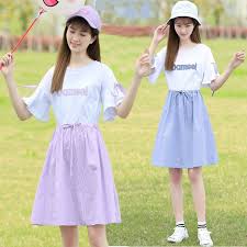 Girl Middle School Student Dress Cute Korean Style Small Fresh Junior High School Student Skirt Female College Style Shopee Malaysia