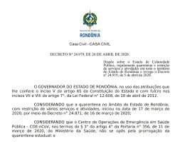 Посмотрите твиты по теме «#decreto» в твиттере. Governo Publica Novo Decreto E Regulamenta Funcionamento Do Comercio Escolas E Igrejas Em Ro Rondonia G1
