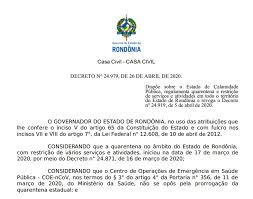 Посмотрите твиты по теме «#decreto» в твиттере. Governo Publica Novo Decreto E Regulamenta Funcionamento Do Comercio Escolas E Igrejas Em Ro Rondonia G1