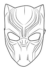 12 Disegni Di Black Panther Da Colorare Disegni Maschere Disegni Da Colorare