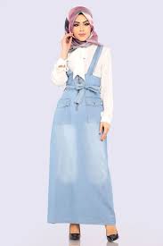 Modaselvim Elbise Halka Fermuarli Kot Jile Ast3001 Acik Kot Fashion Hijab Fashion High Waisted Skirt