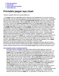 Fillable Online Printable Jaeger Eye Chart Fax Email Print