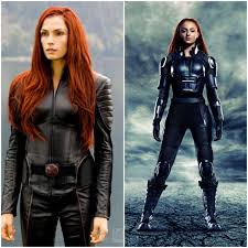 Born in amsterdam in 1965, model and actress famke janssen was cast as xenia onatopp in goldeneye. Women Of X Men 2 Famke Janssen Vs Sophie Turner Celebbattles