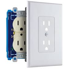 Commercial Electric 1 Gang Decorator Plastic Wall Plate White Smooth Ppcw R The Home Depot In 2020 Plates On Wall Diy Electrical Old Lights