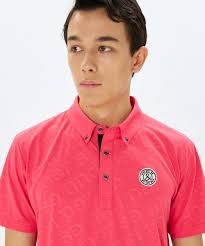 スイングドライエンボスワッフルボタンダウン半袖シャツ（メンズ）