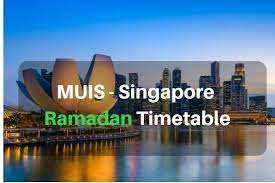 Singapore Muis Ramadan Calendar Timetable 2019 Fasting Prayer Time Ramadan Prayer Times Ramadan Kareem