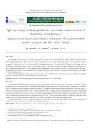 Será que têm medo de que a paixão se esgote se andar nas bocas do. Pdf Applying An Integrated Landscape Characterization And Evaluation Tool To Small Islands Pico Azores Portugal