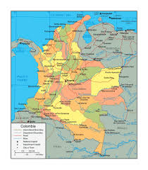 Colombia is a sovereign country located in the northwestern region of south america, which is constituted as a unitary, social and democratic state of law whose form of government is presidential. Political And Administrative Map Of Colombia With Roads And Major Cities Colombia South America Mapsland Maps Of The World