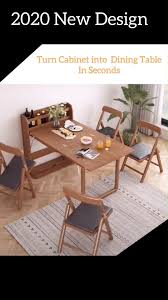 2020 New Design Dining Table For Small Space Video Space Saving Furniture Small House Design Table For Small Space