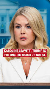 Karoline Leavitt says the world knows it needs the USA