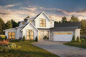 This home's subtle change in scale, and wraparound porch, create a classic, southern feel. Pendleton House Plan Modern 2 Story Farmhouse Plans With Garage