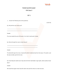 Evs worksheets, notes, video lectures for grade 3 kids. Cbse Sample Papers For Class 3 Evs With Solutions Mock Paper 1