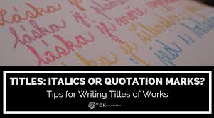 Titles Italics Or Quotation Marks Image Quotations Quotation Marks Book Quotes