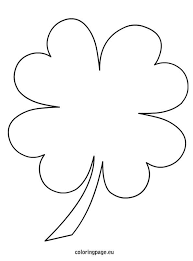 Patrick's day pdf coloring books from primarygames. 4 Leaf Clover Coloring Page Coloring Pages St Patrick S Day Crafts Clover Leaf