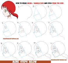 1900x1343 draw yourself as a manga girlboy steps with pictures how easy. How To Draw An Anime Manga Face And Eyes From The Side In Profile View Easy Step By Step Drawing Tutorial How To Draw Step By Step Drawing Tutorials