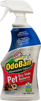 I scanned the internet for recommendations and found a product called odoban. Odoban Pet Solutions Pet Oxy Stain Remover Shop All Purpose Cleaners At H E B