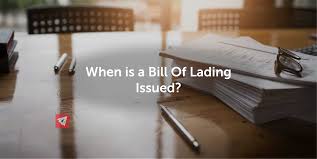 A completed bill of lading legally shows that a carrier has received. When Is A Bill Of Lading Issued Land Sea Air Shipping Services Interlogusa