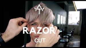 Razor cutting is a versatile technique. How To Razor Cut Short Hair Pixie Cut Ideas Youtube
