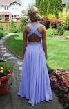 Backless Dress Updo Prom Hair