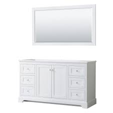 W glacier bay everdean vanity in white with cultured marble vanity top in white flawlessly pairs quality craftsmanship with beauty. Wyndham Collection Avery 60 Inch Single Bathroom Vanity In White No Countertop No Sink The Home Depot Canada