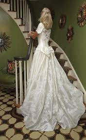 Priscilla Of Boston Silk Fit And Flare With Bow Wedding Dresses Winter Wedding Dress Wedding Gowns Vintage