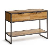 The classic, timeless designs of oak sideboards, dining tables and chairs add an instant touch of class to any room. Brooklyn Natural Solid Oak And Metal Console Table Oak Furnitureland