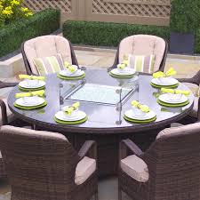 Direct Wicker Turnbury Large 70 8 In Propane Round Brown Wicker Gas Fire Pit Table With Tempered Glass Surround Pag 1108 Round Table The Home Depot In 2020 Gas Firepit Fire Pit Table Gas Fire