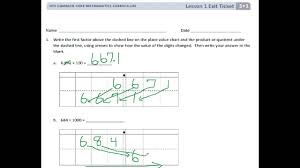 5th grade math common core math teacher tools teaching strategies 5th grades professional development math lessons critical thinking middle school. Eureka Math Grade 5 Module 1 Lesson 7 Exit Ticket