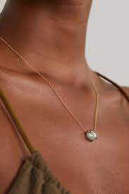 Gold Mini Galaxy Star 14 Karat Rose Gold Rose De France And Diamond Necklace Andrea Fohrman Net A Porter