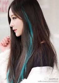 Blue Streaks Really Want To Try This Hair Color Streaks Hair Streaks Hair Highlights