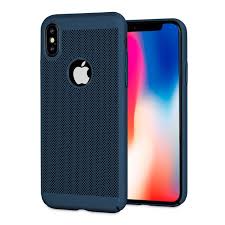 Iphone X Heat Dissipation Case Olixar Meshtex Wireless Charging Compatible Blue Iphone Ultra Thin Iphone Case Iphone Cases