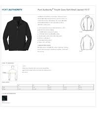 Port Authority Y317 Youth Core Soft Shell Jacket