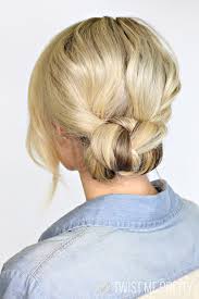 This versatile and stunning braided bun is easy to tweak for a romantic look. 2 Minute Braided Bun Twist Me Pretty