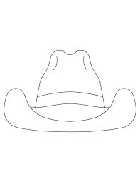 Pix For Gt Cowboy Hat Template For Kids Cowboy Crafts Cowboy Quilt Cowboy Hat Drawing