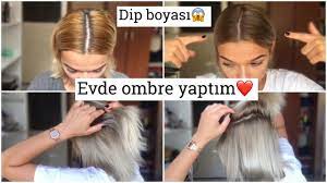 Evde Ombre Yaptim Buz Sarisi Sac Kullu Sari Ve Kullu Kumral Sac Bo Kumral Saclar Sarisin Sac Sac