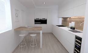 En esta cocina de planta rectangular, los muebles se distribuyeron en u y se reservó una zona para comer. Cocinas Con Barra Ideas Y Fotos Para Inspirarte