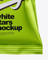 Download Frosted Bag With Corn Stars Cereal Mockup In Bag Sack Mockups On Yellow Images Object Mockups PSD Mockup Templates