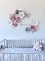 Maybe you would like to learn more about one of these? Paper Flower Set Nursery Paper Flower Wall Decor Baby Girl Etsy