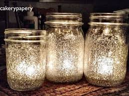 Holiday Diy Projects Using Mason Jars Ivillage Glitter Mason Jar Candles Mason Jar Candles Holiday Mason Jar