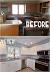 Grey Painted Kitchen Cabinets Before And After