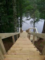 But an outdoor stairway is generally not a difficult project, as long as it is planned and executed carefully. Stairs On A Steep Slope Outdoor Stairs Lake Landscaping Cottage Stairs
