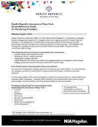 Find the latest magellan health, inc. Health Republic Insurance Of New York Quick
