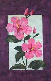 Hibiscus Do In Red For Hawaii Memory Quilt Flower Quilts Hawaiian Applique Quilt Landscape Art Quilts