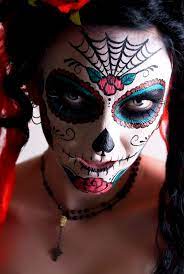 Day Of The Dead Halloween Makeup Sugar Skull Halloween Makeup Diy Halloween Makeup Looks