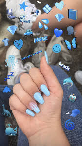 A gorgeous, pastel blue coloured acrylic. My Nails Pink Acrylic Nails Blue Acrylic Nails Acrylic Nails Pastel