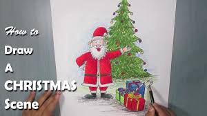 You are almost done with this tutorial. How To Draw A Christmas Scene With Oil Pastel Youtube