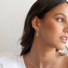 Argollas India Cuarzo Rosa Silver