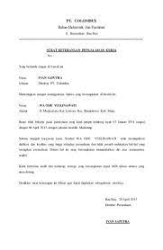 25 contoh surat permohonan mutasi kerja pns dan guru contoh surat. Berikut Syarat Dan Contoh Surat Keterangan Kerja Paklaring Indozone Id