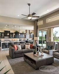 High Ceilings Can Really Open Up A Space Like This Living Room In Our Sunset Terrace Commu High Ceiling Living Room Open Space Living Room Terrace Living Room