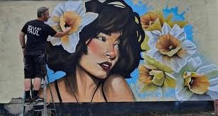 Challenging kitchen mural project in Wonder Valley